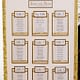 Luxe Gold Glitter Table Plan